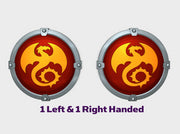 Void Drakes [FR] - Round Power Shields (L&amp;R) 3d printed