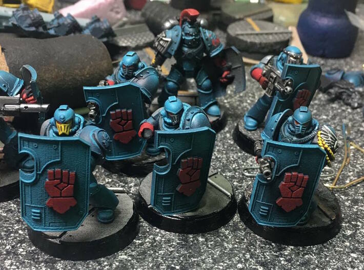 11th Void Drakes (FR) - Marine Boarding Shields 3d printed