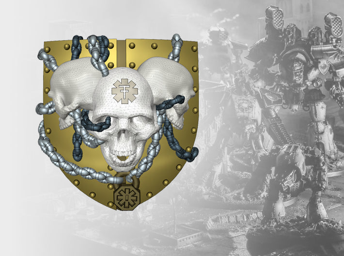 Legio Iron Vigil - Tiny Titan Insignias Kit 3d printed