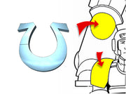 20x Ultra Legion - Tiny Convex Insignias (3mm) 3d printed