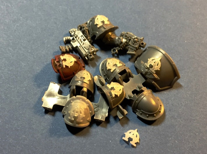 60x Hedonists - Shoulder Insignia pack 3d printed