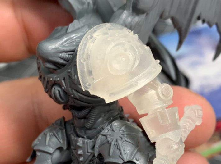 the Purge - Abhor: Demonic Pauldrons 3d printed