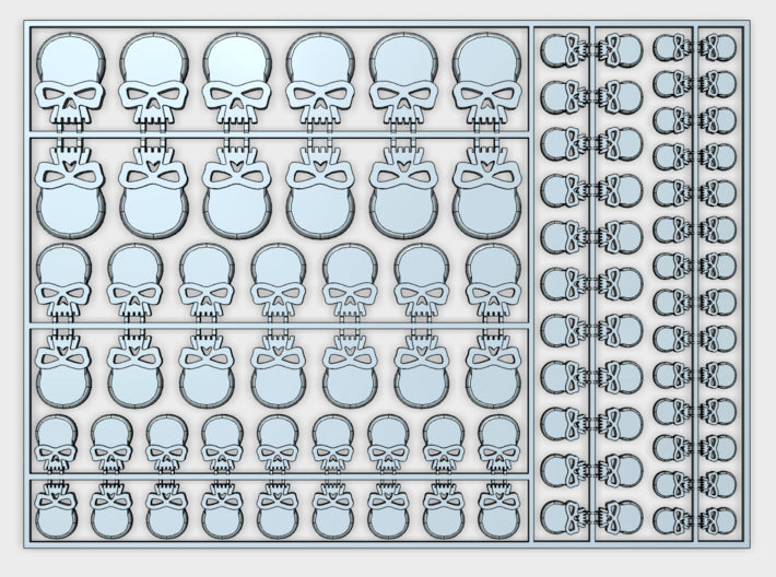 Mortifactors - Flat Vehicle Insignia pack 3d printed