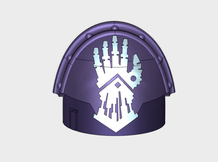 10x Cybornaut - Stormguard Pauldrons 3d printed