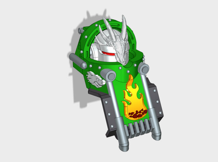Dragon Head: War-Suit Headpiece	 3d printed