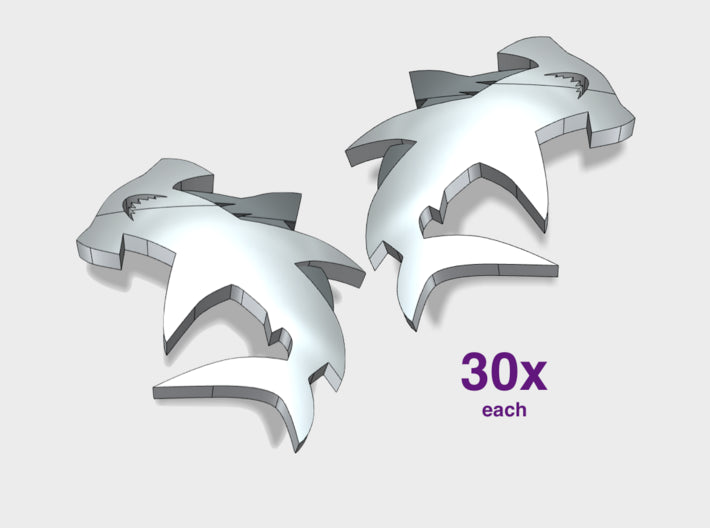 60x Hammerheads - (L&amp;R) Shoulder Insignia pack 3d printed