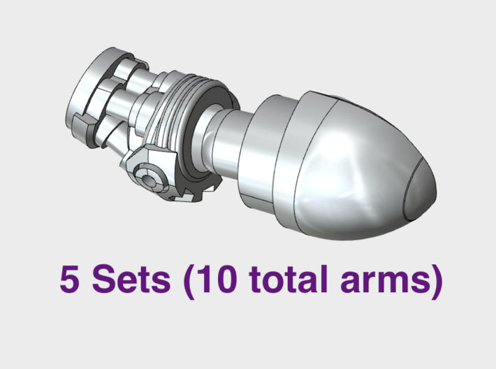 5x Marine Bionic - Adjustable Arm Sets 3d printed