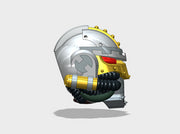 3x Iron Skull - Demon Prince heads 3d printed