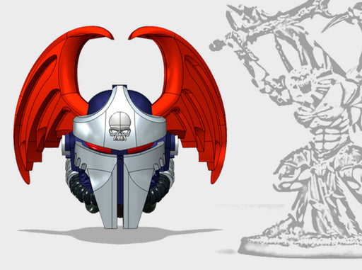Night Tyrant - Terrogeist Demon Prince Head 3d printed Demon Prince Size