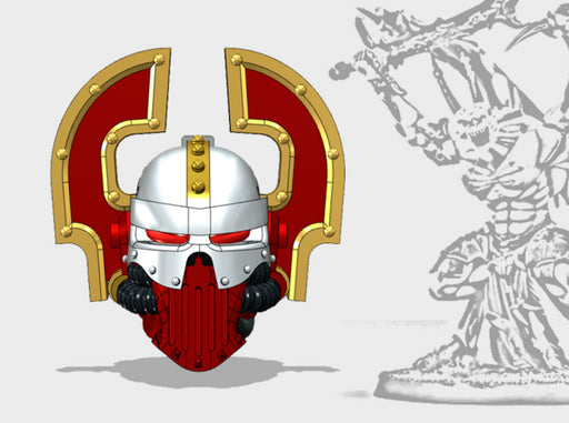 Berserker - Iron Skull Demon Prince Head 3d printed