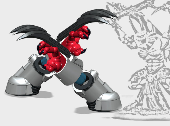 Vicious Claws &amp; Demon Prince Arm Set 3d printed