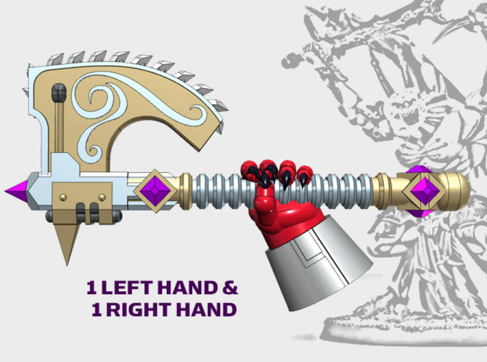 Roto Axe: Phoenician - Demon Prince Weapons 3d printed