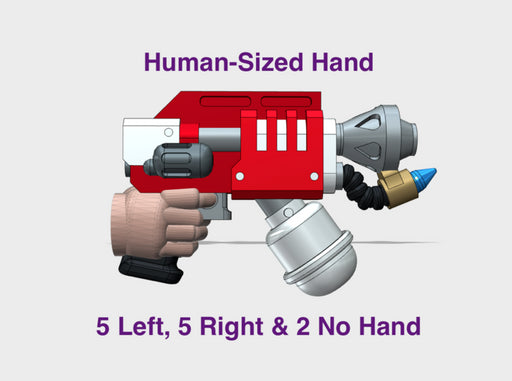 12x Mk3 : Flame Pistols (L&amp;R Human Hands) 3d printed