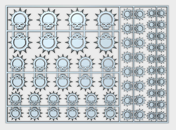 Argent Shroud - Flat Vehicle Insignia pack 3d printed