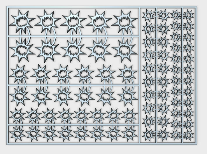 Wrecker Legion - Flat Vehicle Insignia pack 3d printed