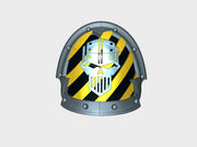 10x Iron Legion - Abhorrent Shoulder Pads 3d printed