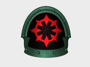 10x Chaos Maul - Abhorrent Shoulder Pads 3d printed