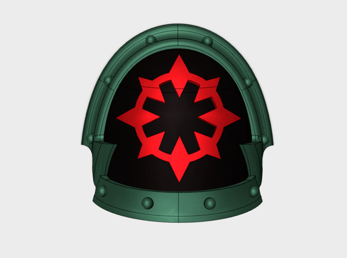 10x Chaos Maul - Abhorrent Shoulder Pads 3d printed