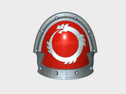 10x Oroboros - Abhorrent Shoulder Pads 3d printed