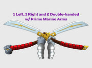 4x Energy Sword: Guan Dao - Prime Set 3d printed