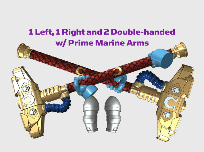 4X Power Hammer: Aquilla - Prime Set 3d printed