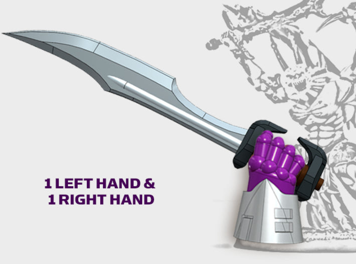 2x Leonidas Sword - Demon Lord Weapons (L&amp;R) 3d printed