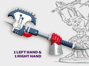 2x Khrom Axes - Demon Lord Weapons (L&amp;R) 3d printed