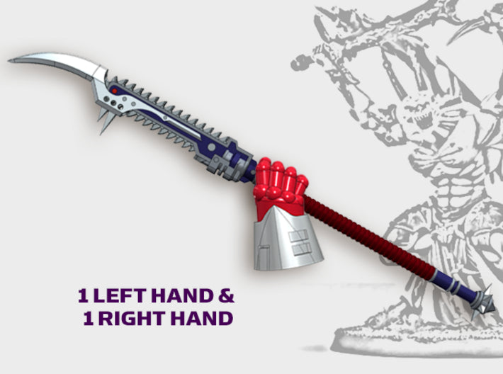 2x Nightmare Spears - Demon Lord Weapons (L&amp;R) 3d printed