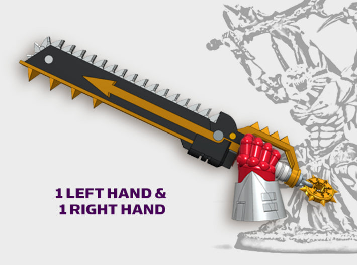 2x Boneripper Swords - Demon Lord Weapons (L&amp;R) 3d printed