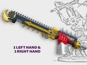 2x Deviltooth Swords - Demon Lord Weapons (L&amp;R) 3d printed