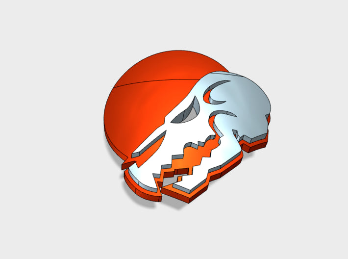 60x Red Moon - Shoulder Insignia pack 3d printed