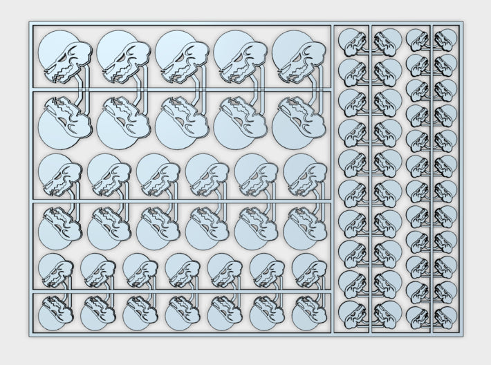 Red Moon - Flat Vehicle Insignia pack 3d printed