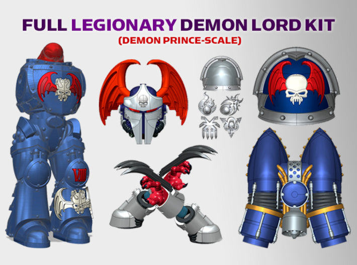 Nightmare : Legionary Demon Lord Kit 1 3d printed