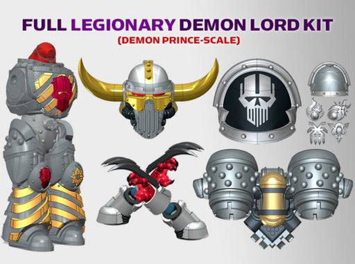 Iron Heads : Legionary Demon Lord Kit 1	 3d printed