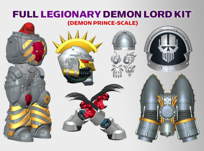 Iron Heads : Legionary Demon Lord Kit 2 3d printed