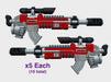 PrimeSniper X22: Stalker (L&amp;R) 3d printed 10 total weapons