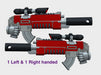 Primefire X3b: Stalker 3d printed 2 weapons total