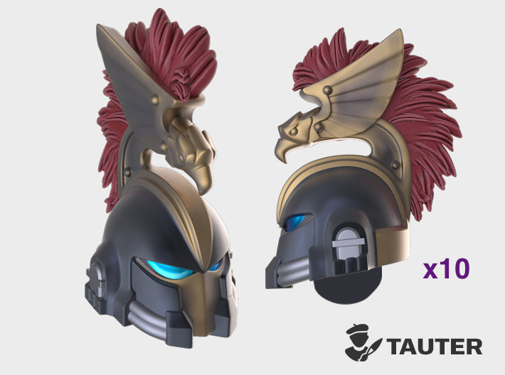 Eagle Plum Crest - Vanguard Helmets 3d printed Small = 5 Helmets | Medium = 10 Helmets