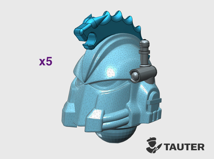 Alpha Operative - Vanguard Helmets 3d printed Small = 5 Helmets | Medium = 10 Helmets