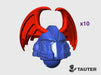Bat Wing - Vanguard Helmets 3d printed Small = 5 Helmets | Medium = 10 Helmets