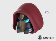 Hooded - Vanguard Helmets 3d printed Small = 5 Helmets | Medium = 10 Helmets