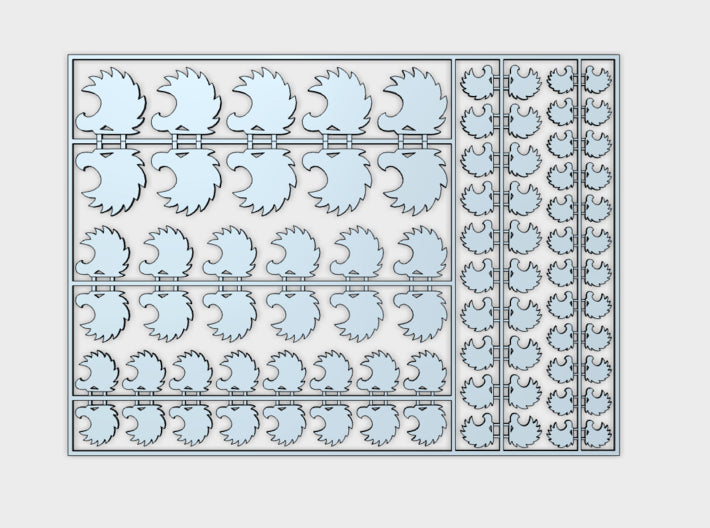 Mentors - Flat Vehicle Insignia pack 3d printed