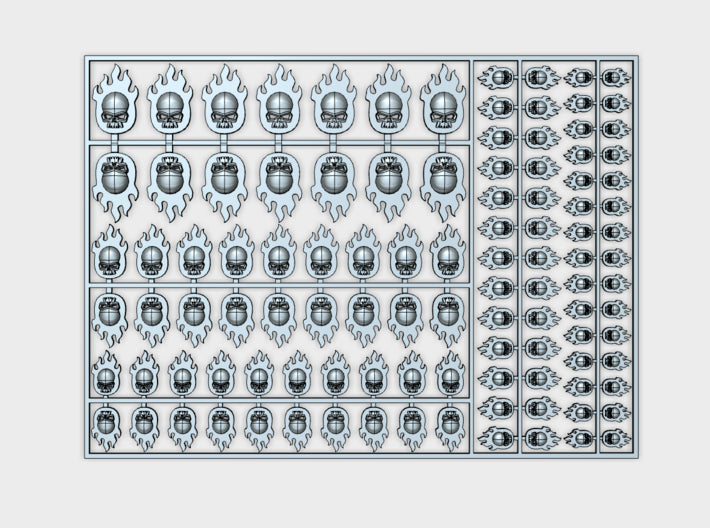 Angels Revenant - Flat Vehicle Insignia pack 3d printed