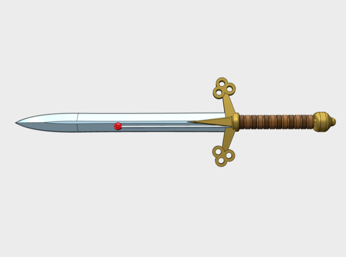 Energy Sword: Claymore (No Hands) 3d printed These weapons Do NOT incorporate hands.