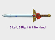 11x Energy Sword: Winged Hilt 3d printed