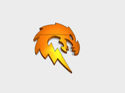 60x Blitz Dragons - Right Shoulder Insignias 3d printed