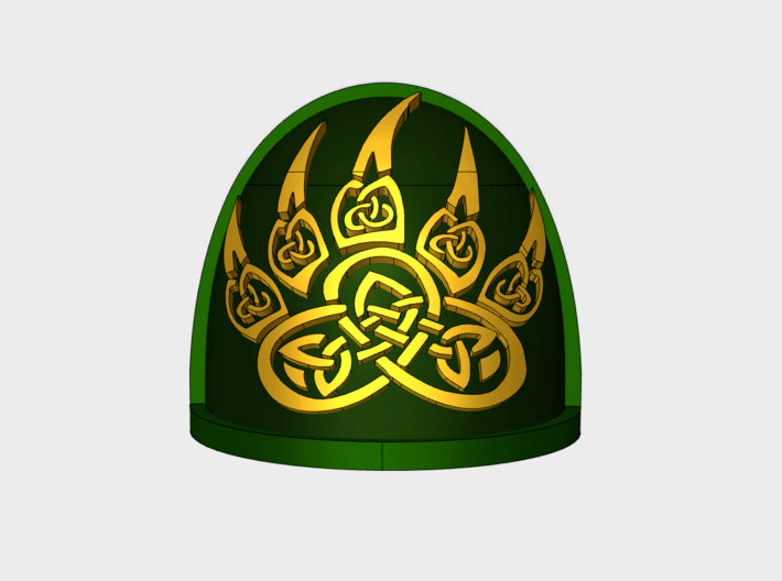 10x Celtic Bear - G:4a Shoulder Pads 3d printed