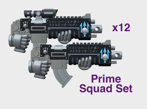 12x Neptune Spears: Mixed Primefire Squad Set 3d printed
