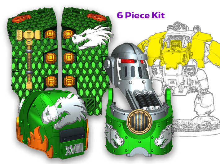 Drake Guard: Full Atlas Pattern Kit 3d printed