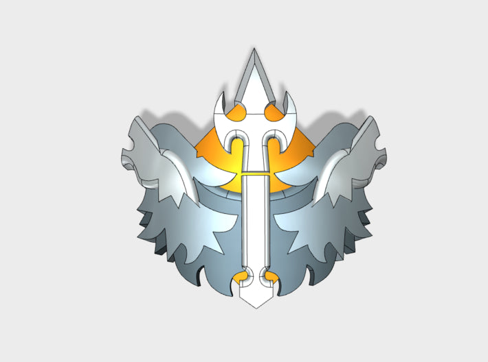 60x Wolf Spears - Shoulder Insignia pack 3d printed